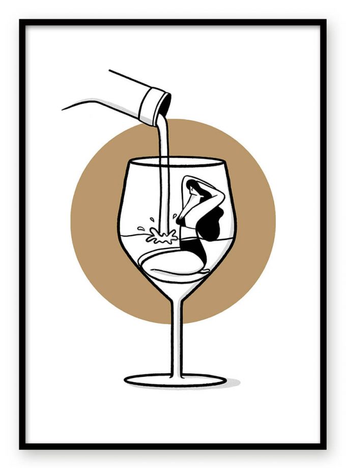 Ilustrácia chardonnay Wine Door Club riso